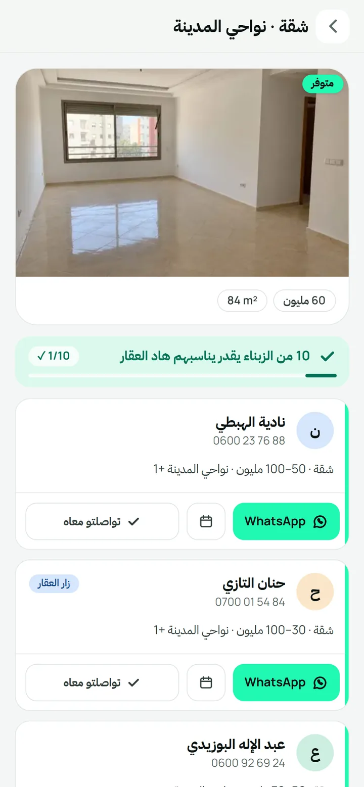 هاد العقار يقدر يناسب هاد الزبناء